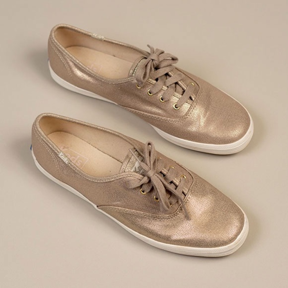 Gold shimmer Keds size 9